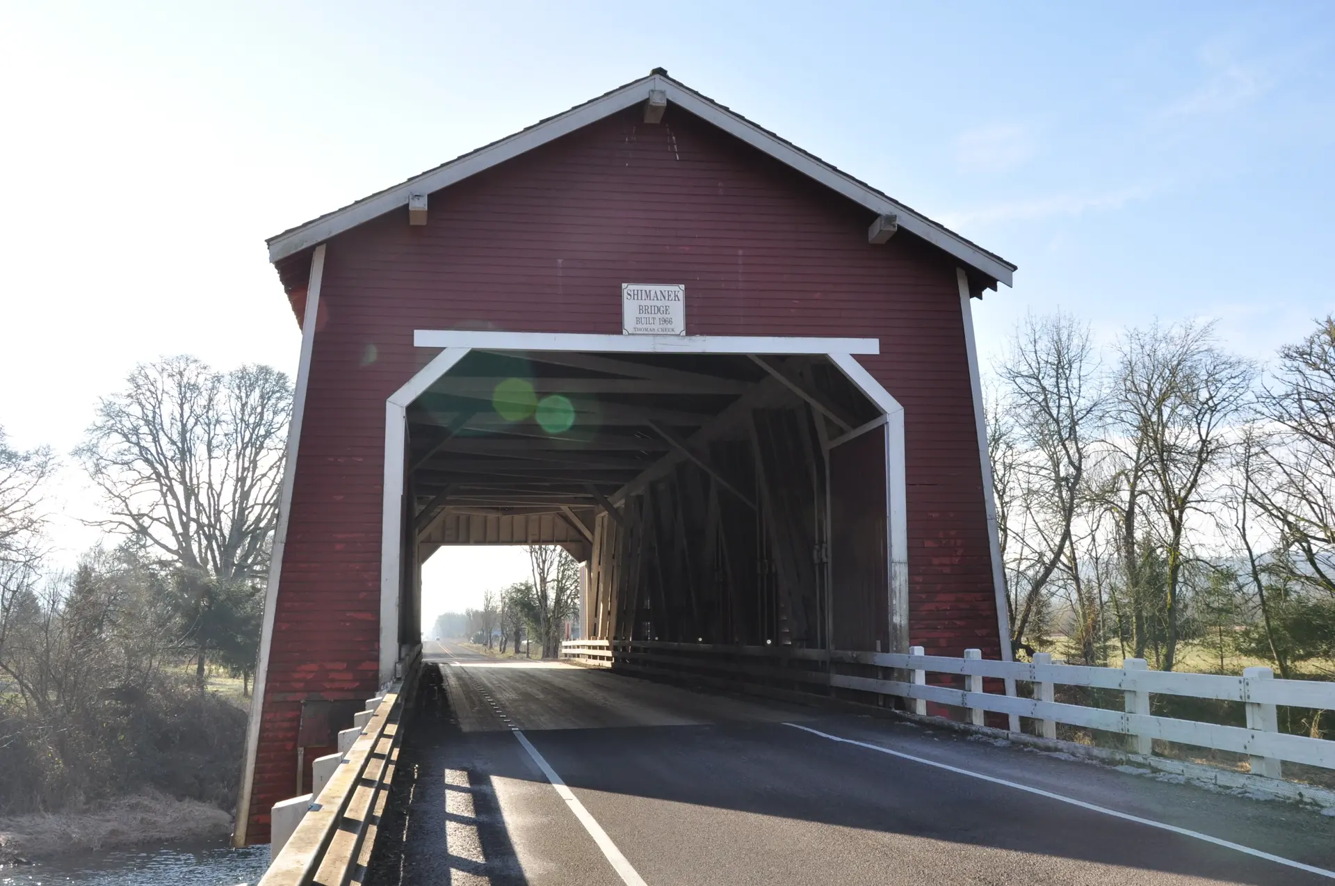 Shimanek Bridge — portal entrance