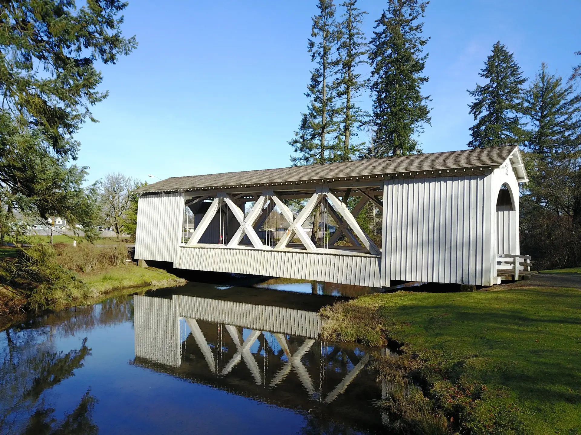 Oregon covered bridge