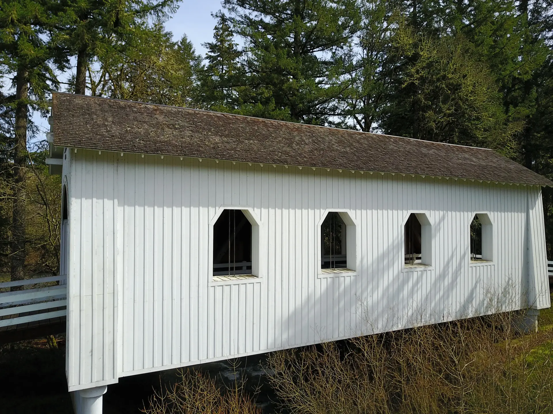 Ritner Creek Bridge — aerial approach
