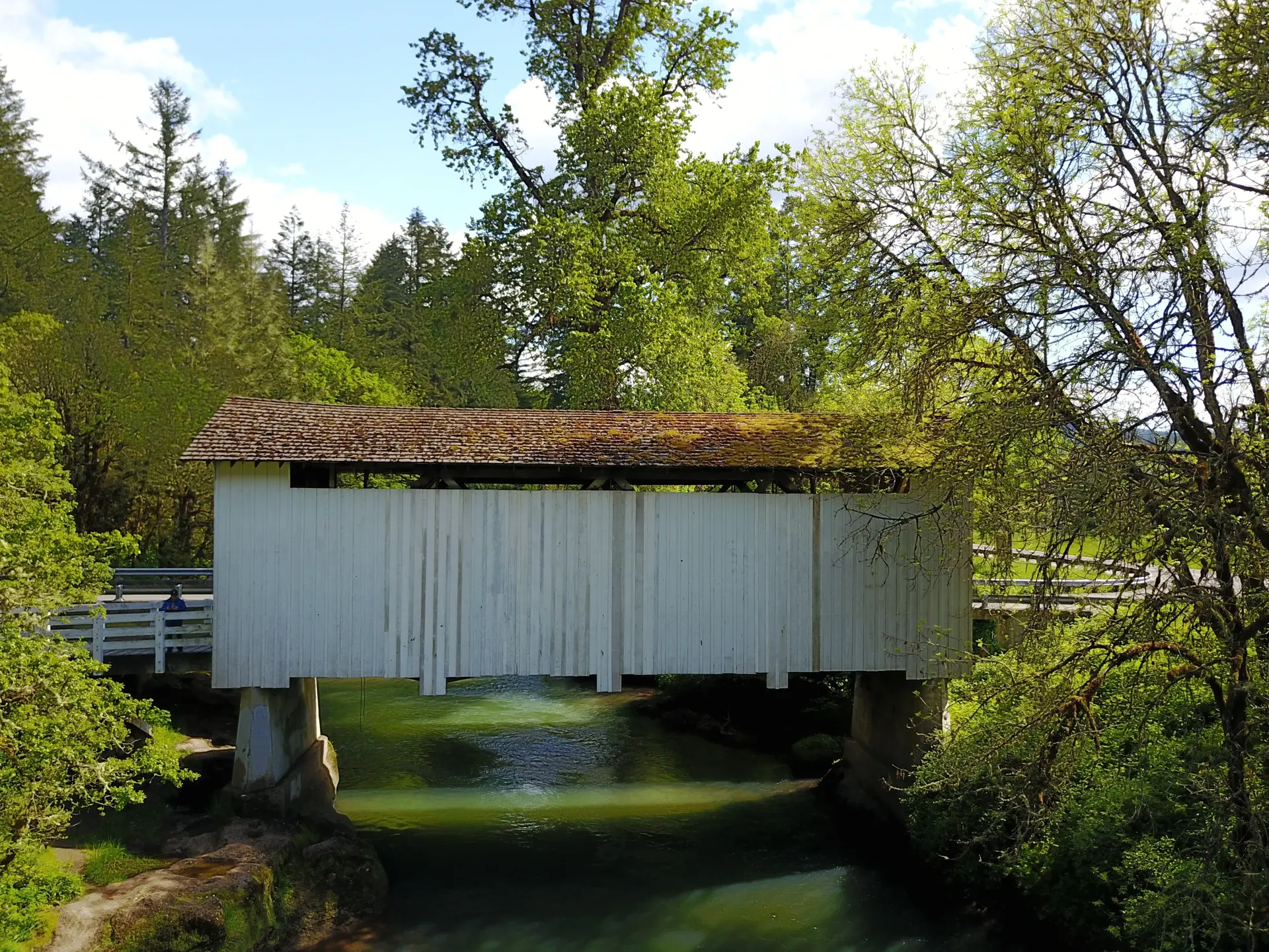 Stewart Bridge — aerial view