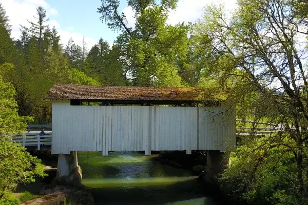 Stewart Bridge — aerial view