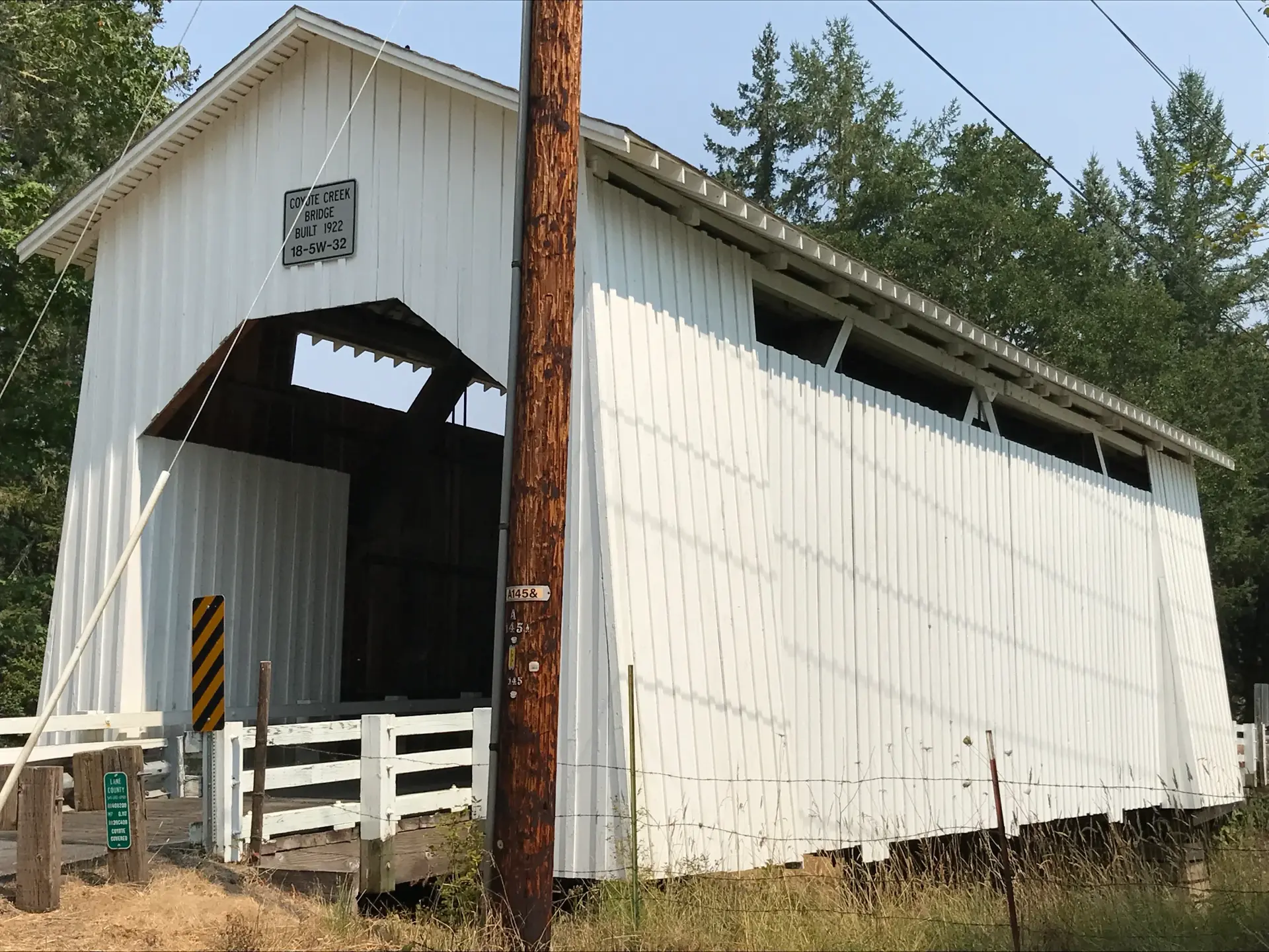 Coyote Creek Bridge — three-quarter view
