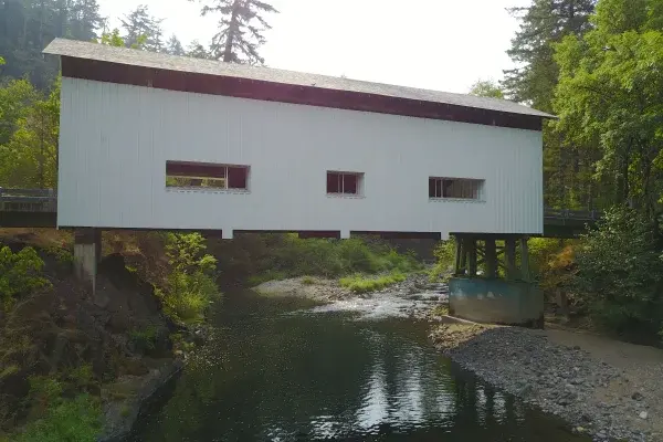 Cavitt Creek Bridge — aerial view