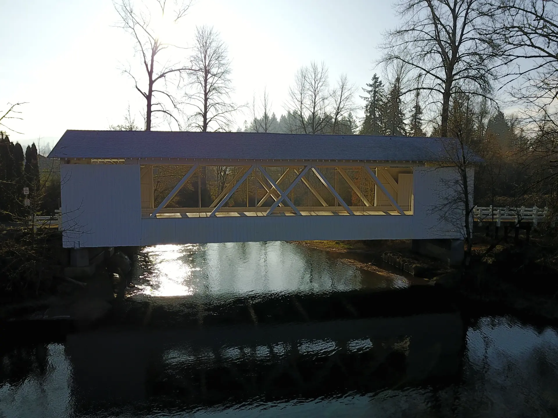 Larwood Bridge — aerial overview
