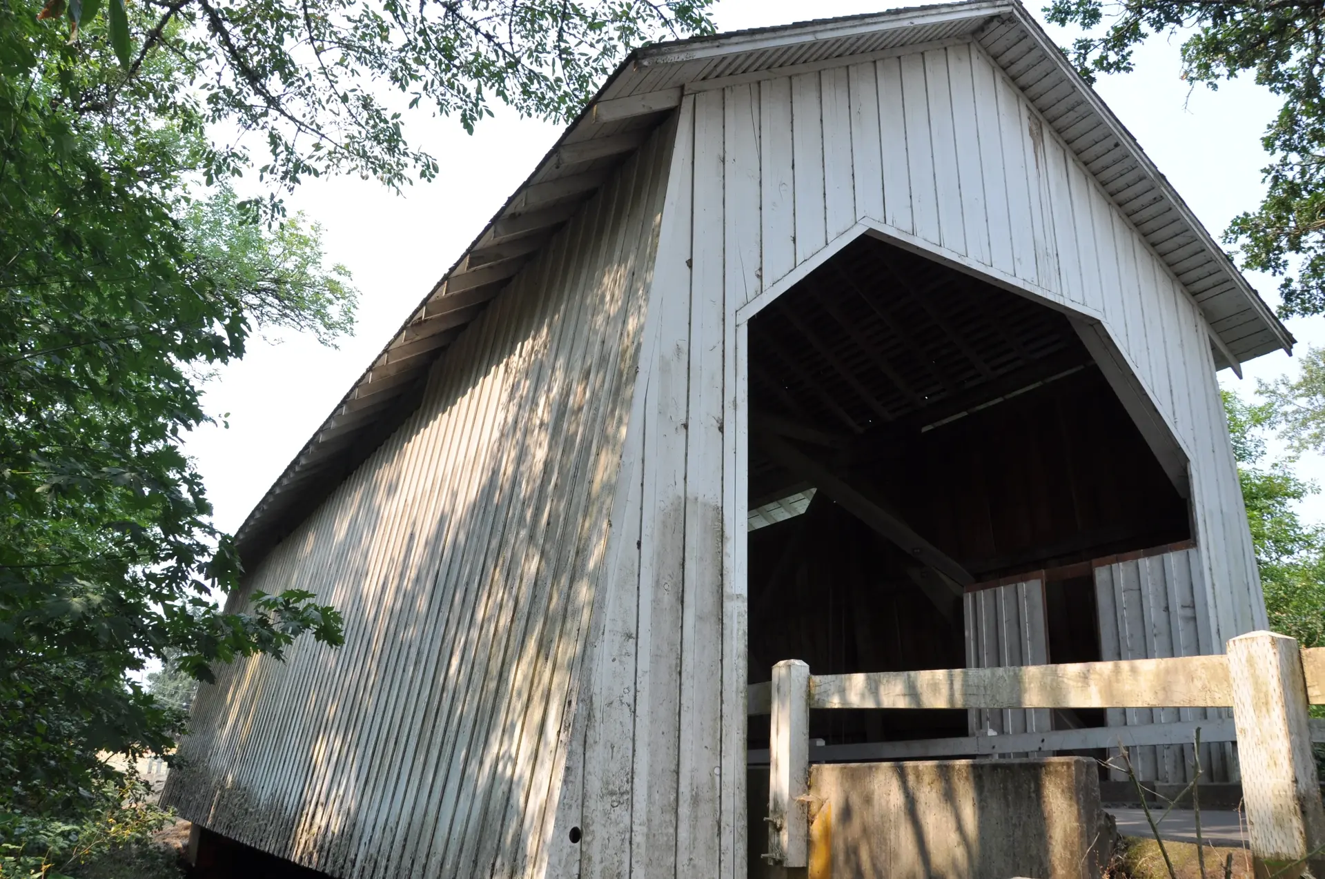 Irish Bend Bridge — river view