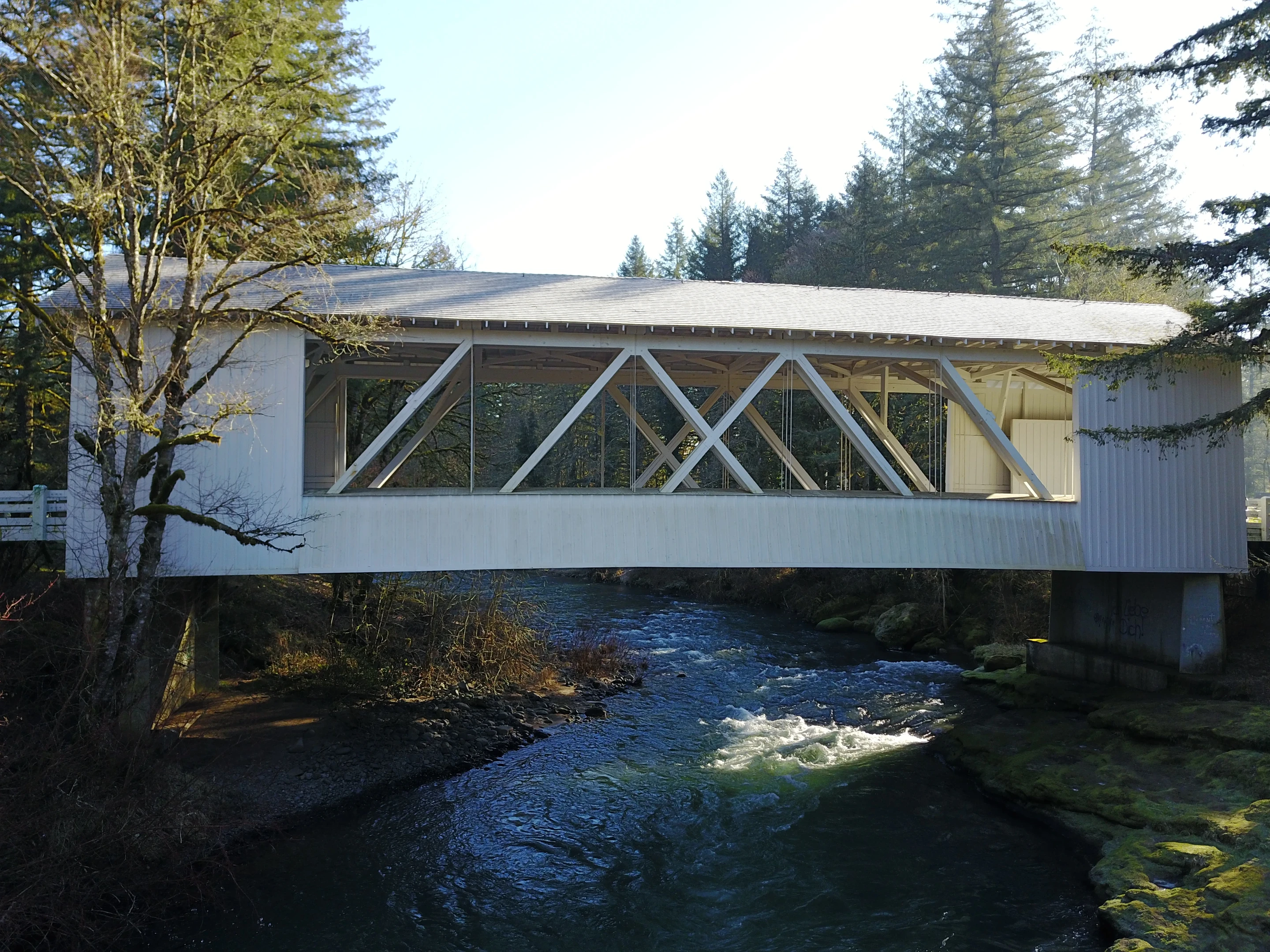 Hannah Bridge — aerial overview