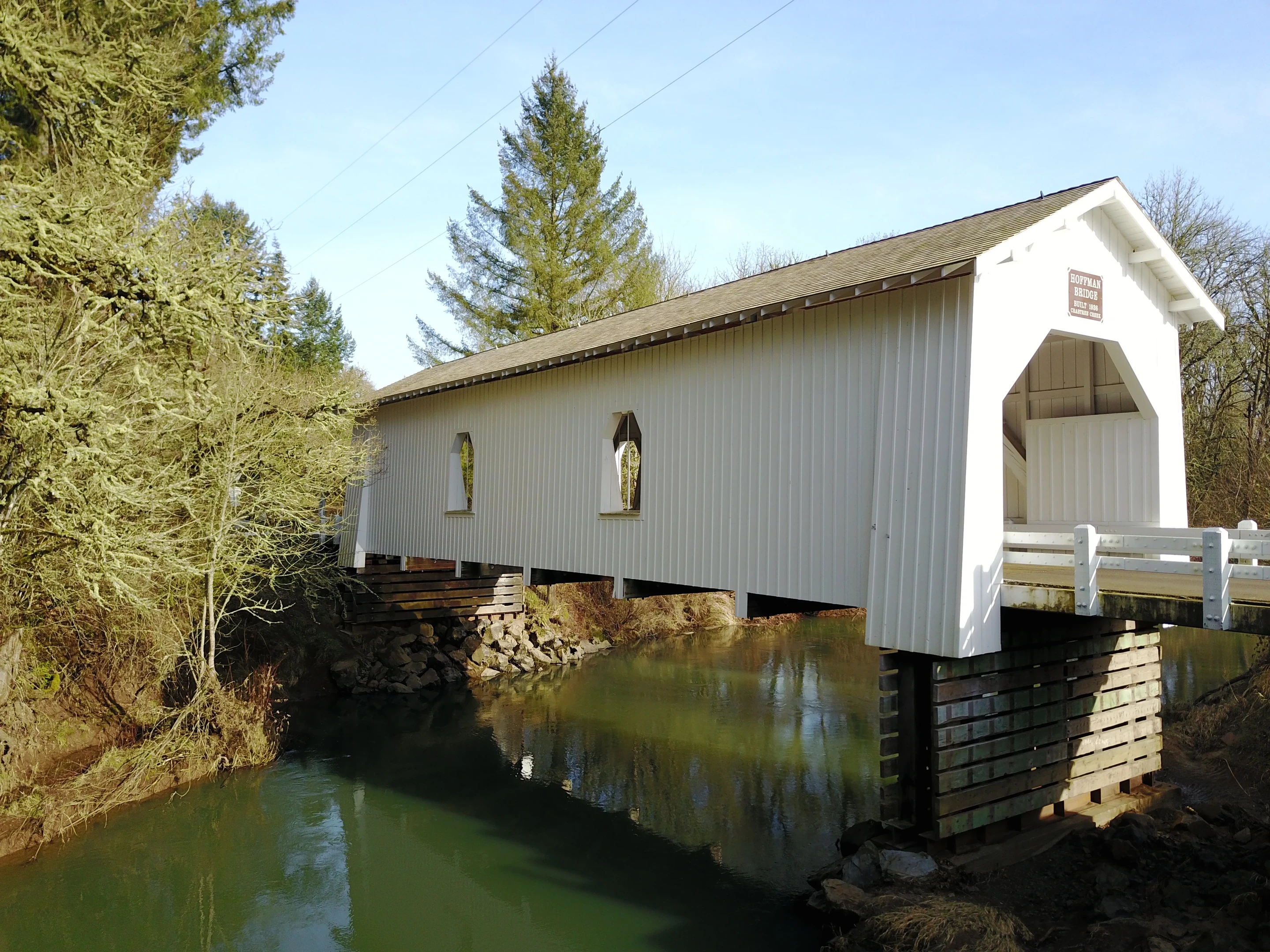 Hoffman Bridge — aerial overview