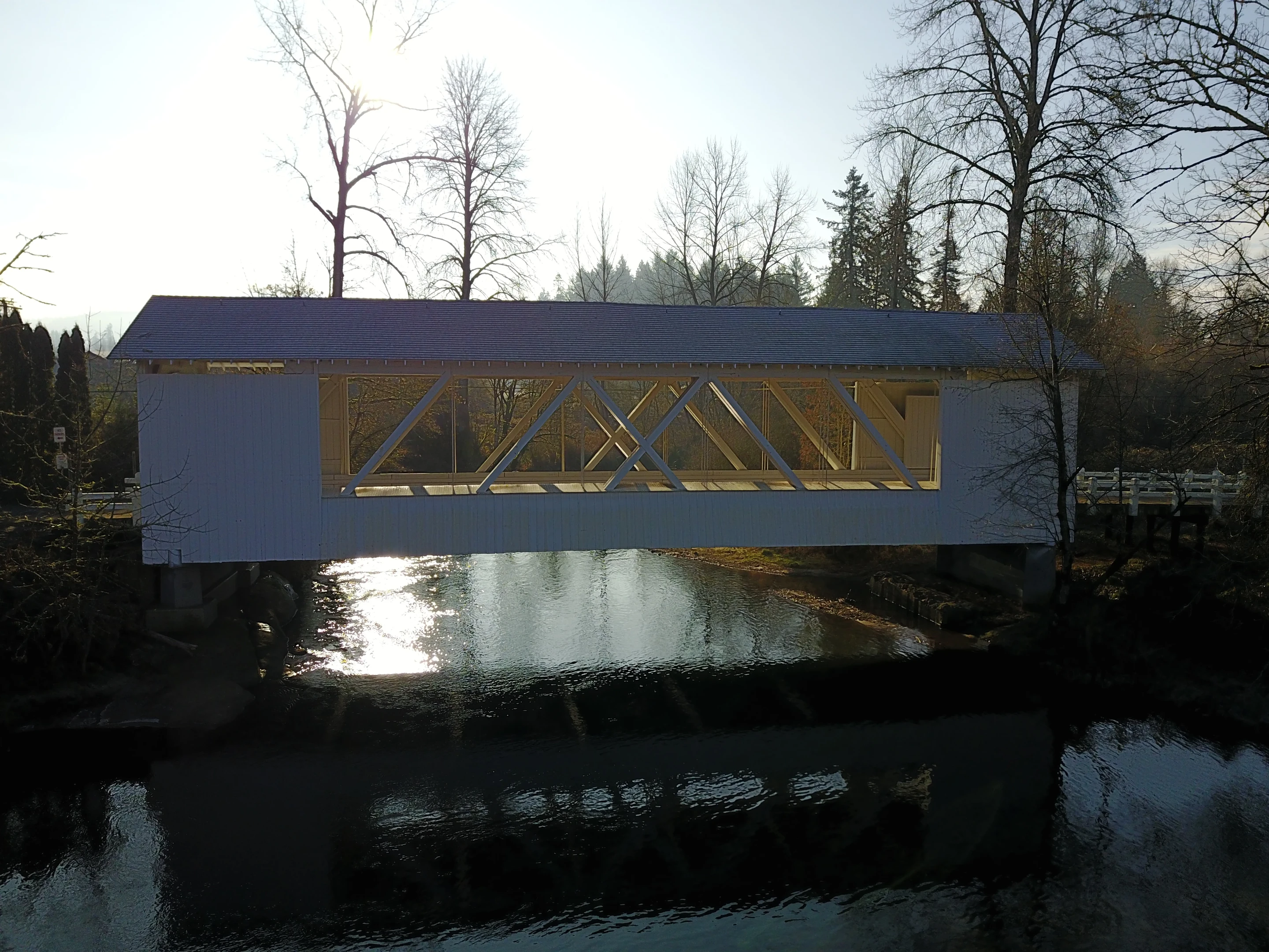 Larwood Bridge — aerial overview