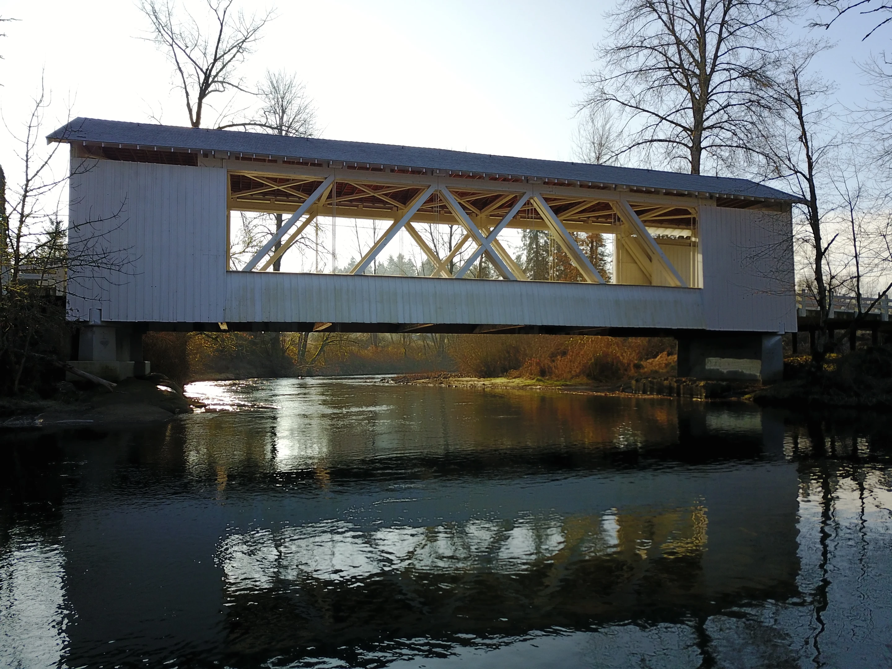 Larwood Bridge — river reflection