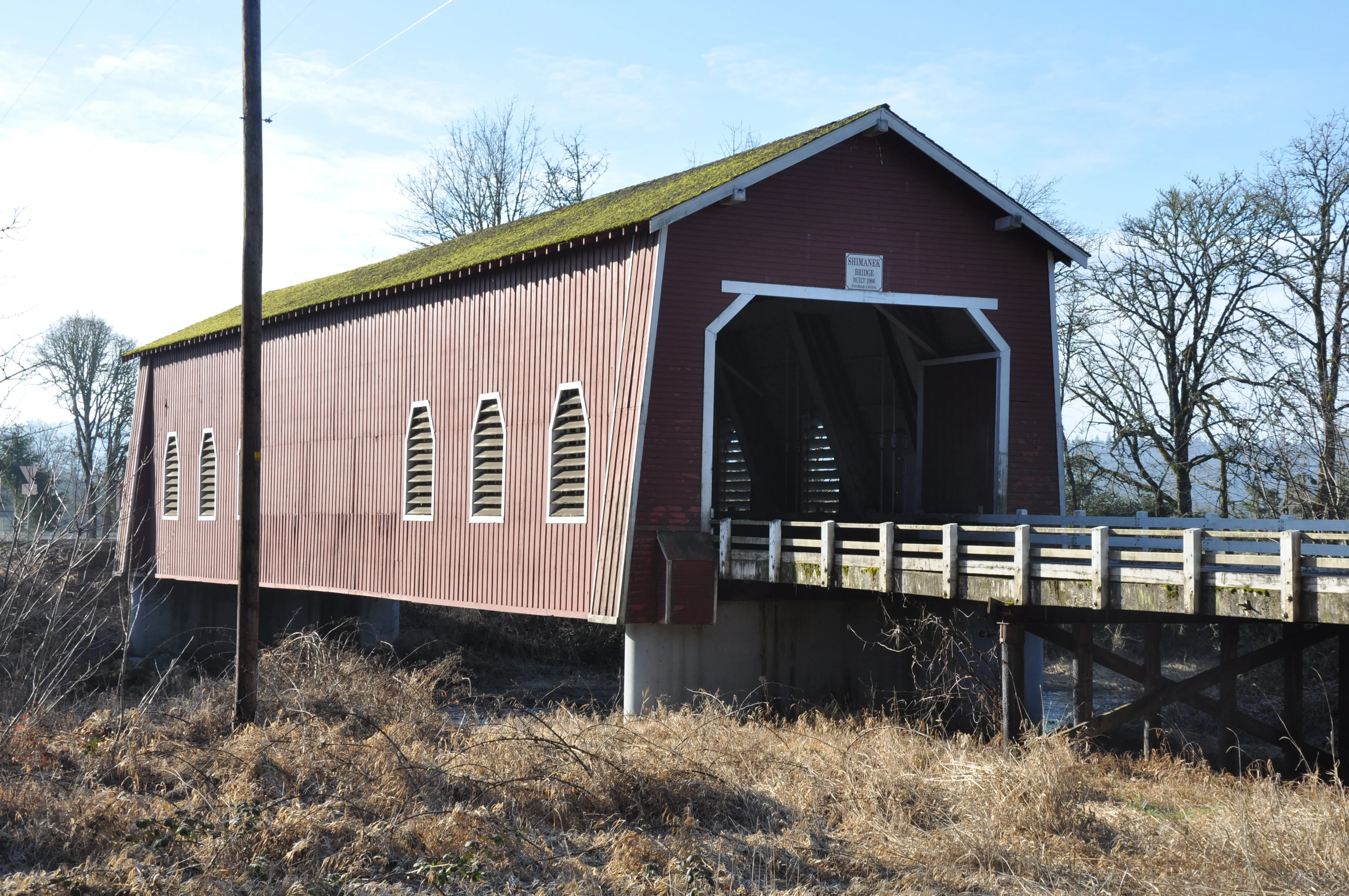 Shimanek Bridge — side elevation