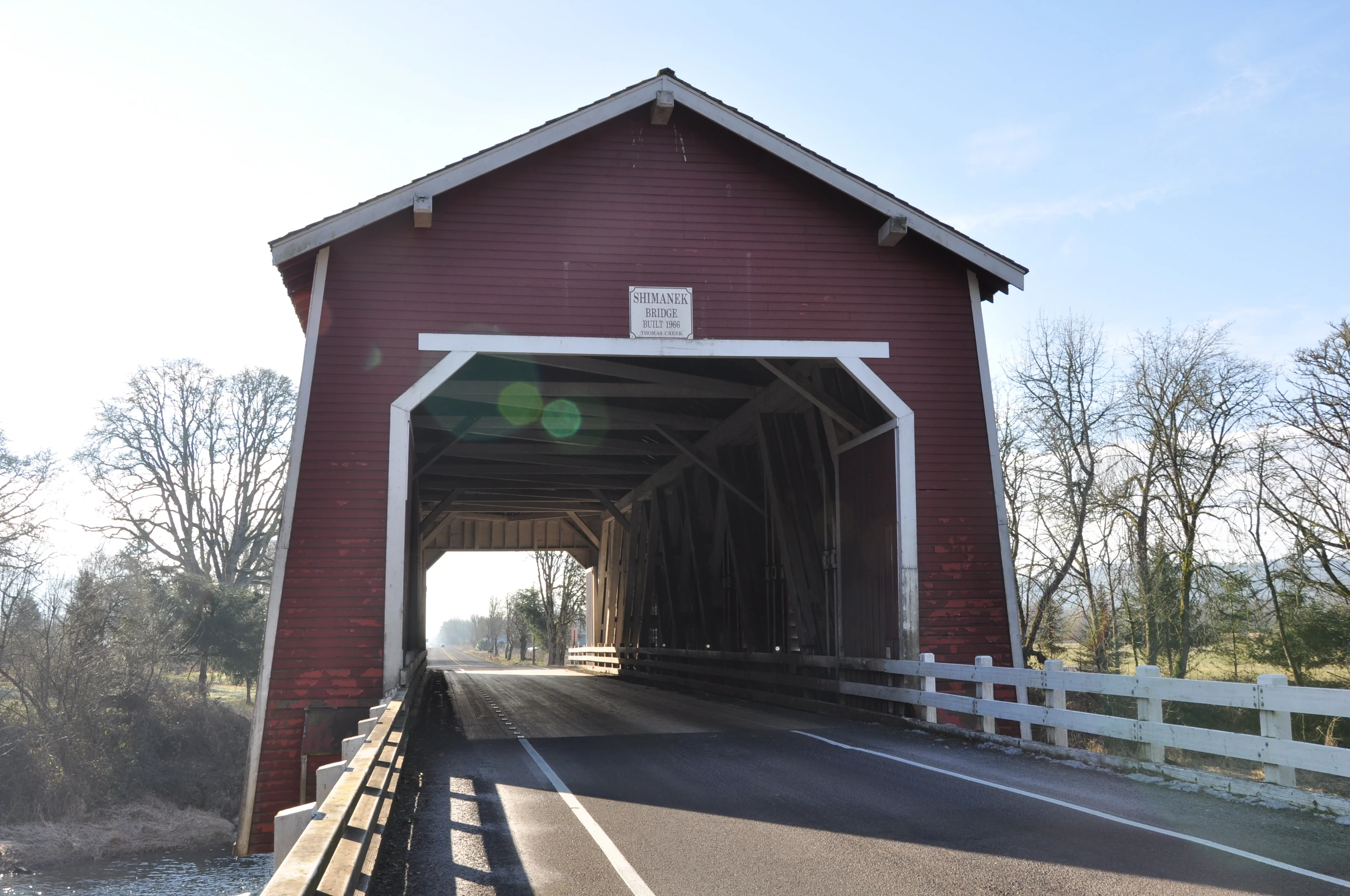 Shimanek Bridge — portal entrance