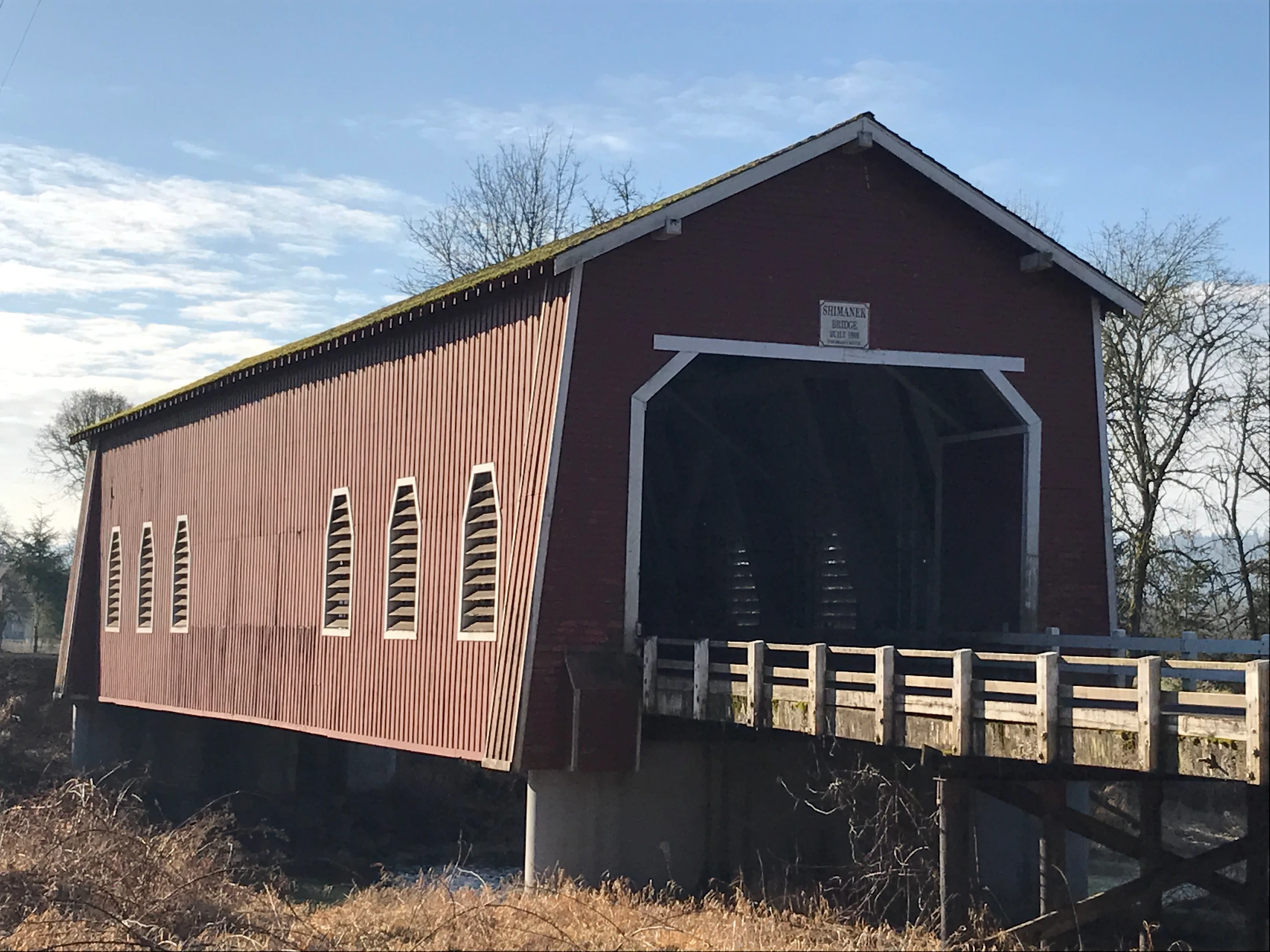 Shimanek Bridge — creek setting