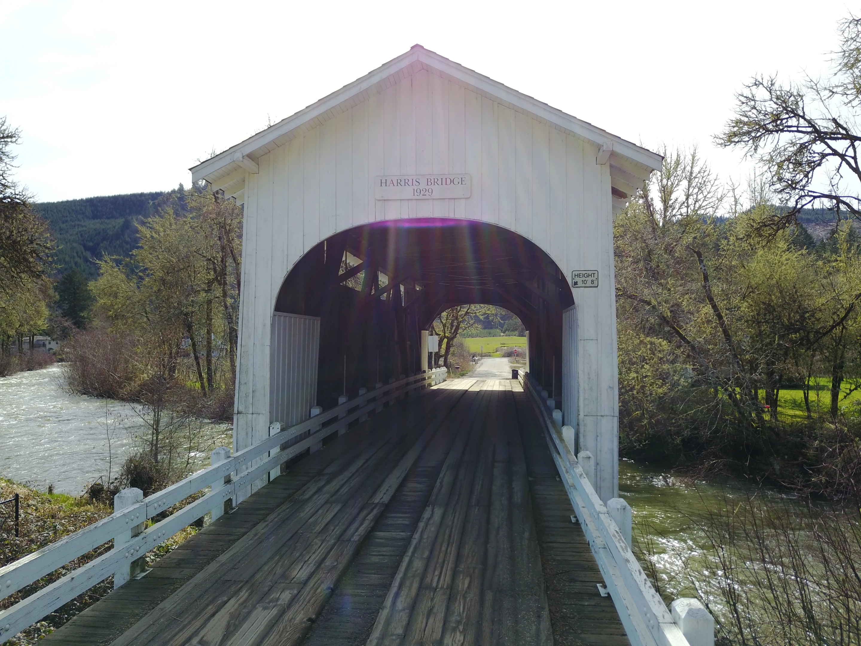 Harris Bridge — aerial view
