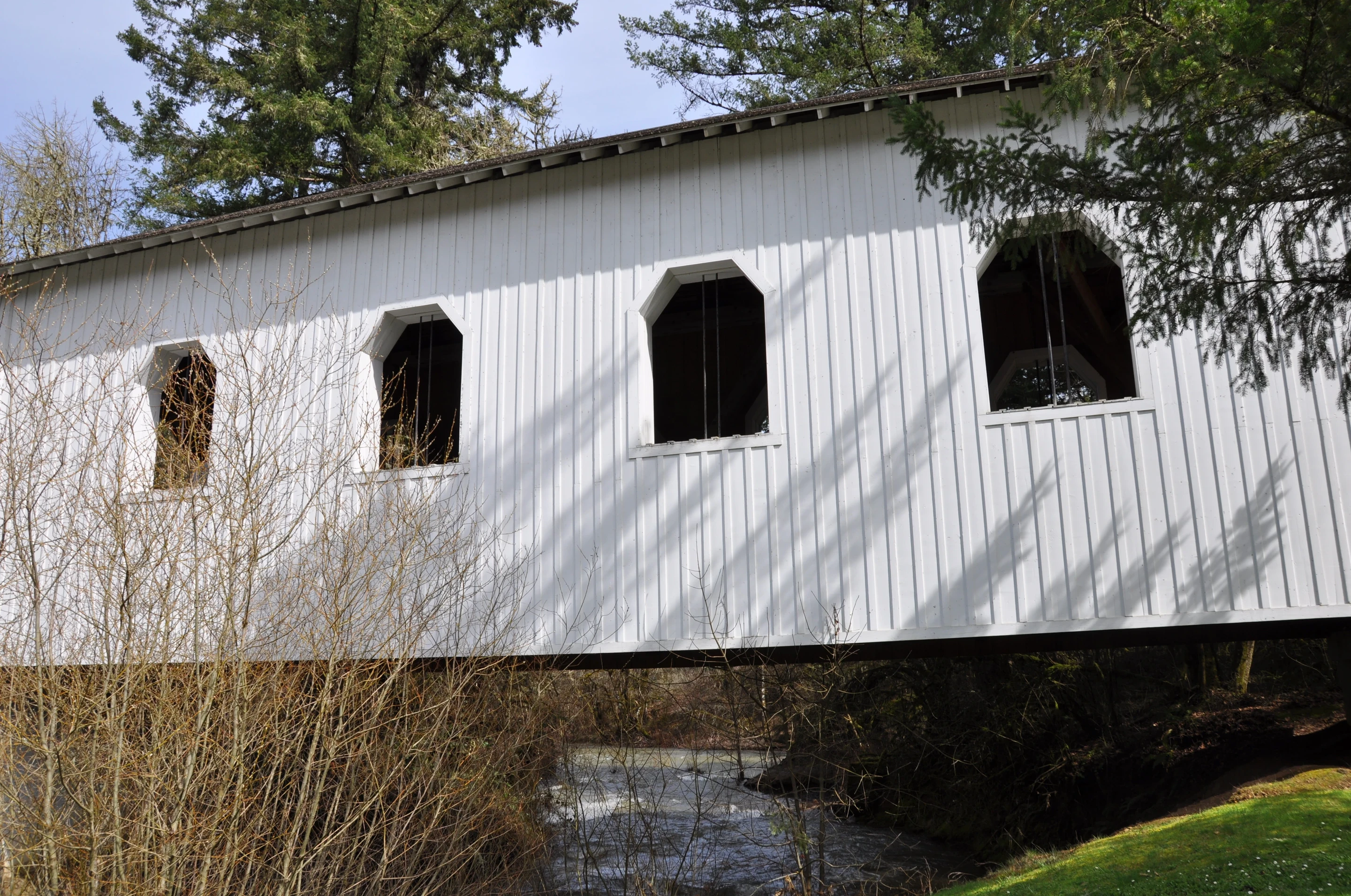 Ritner Creek Bridge — creek setting