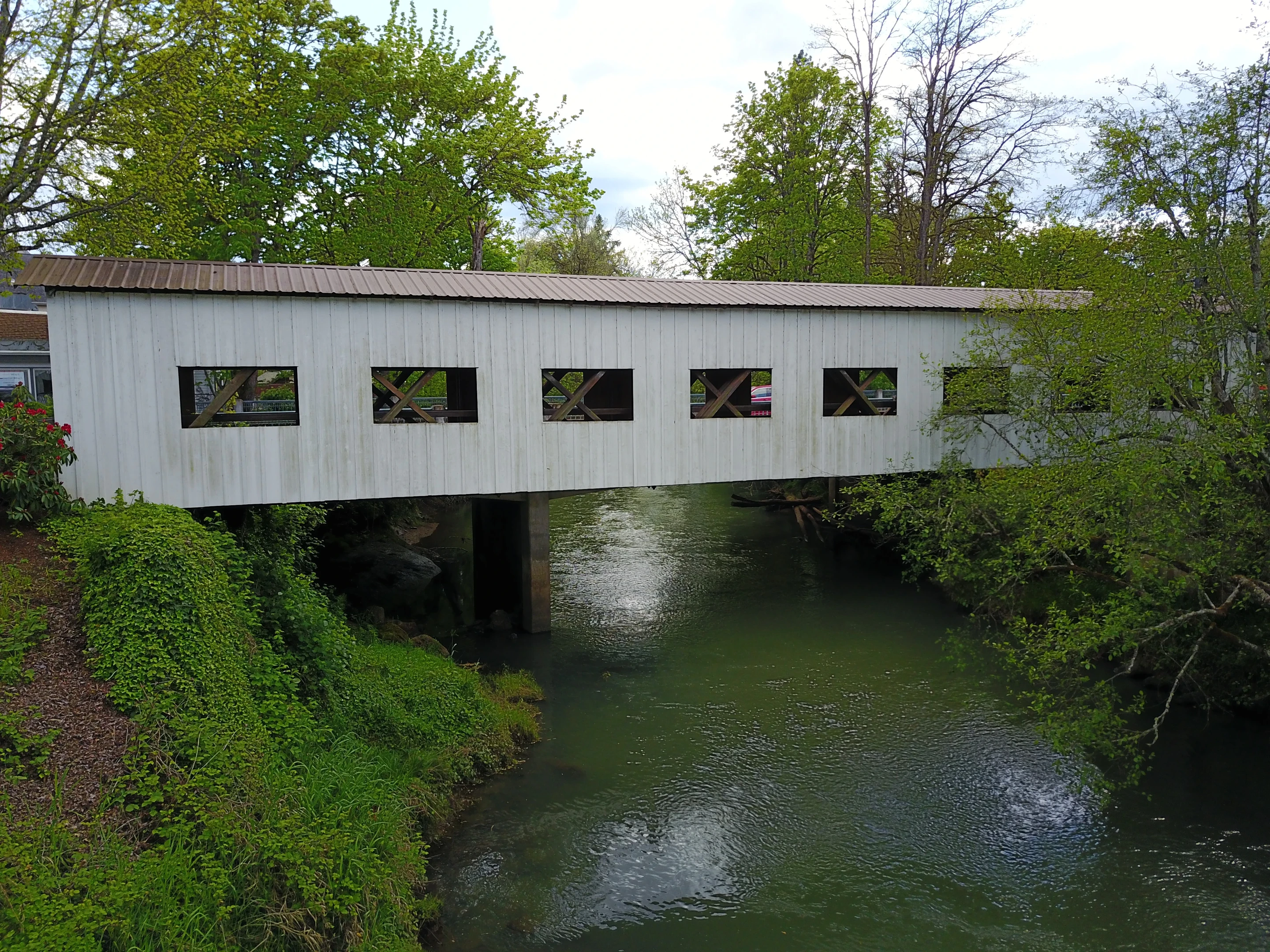 Centennial Bridge — aerial view