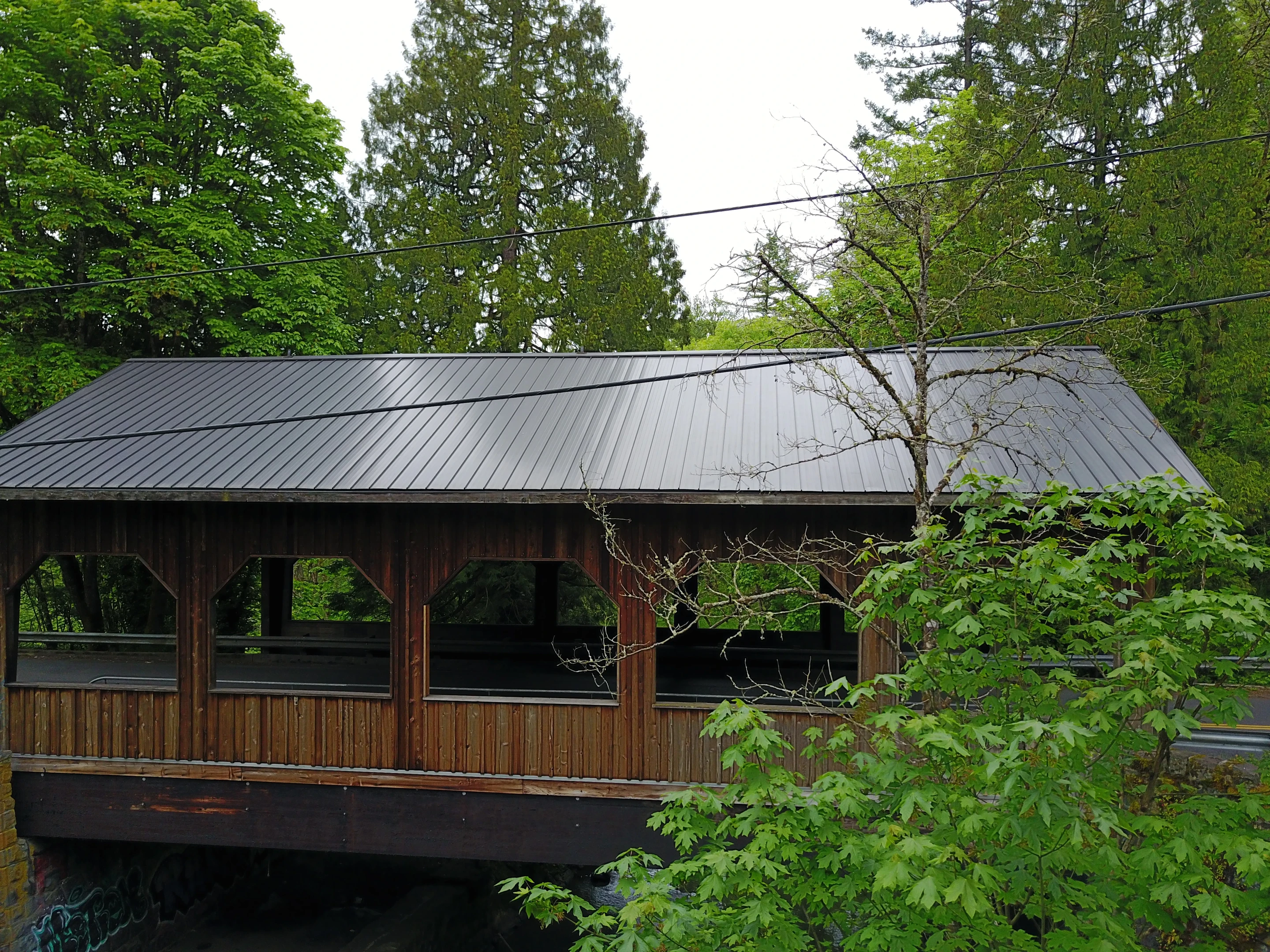 Cedar Crossing Bridge — aerial view