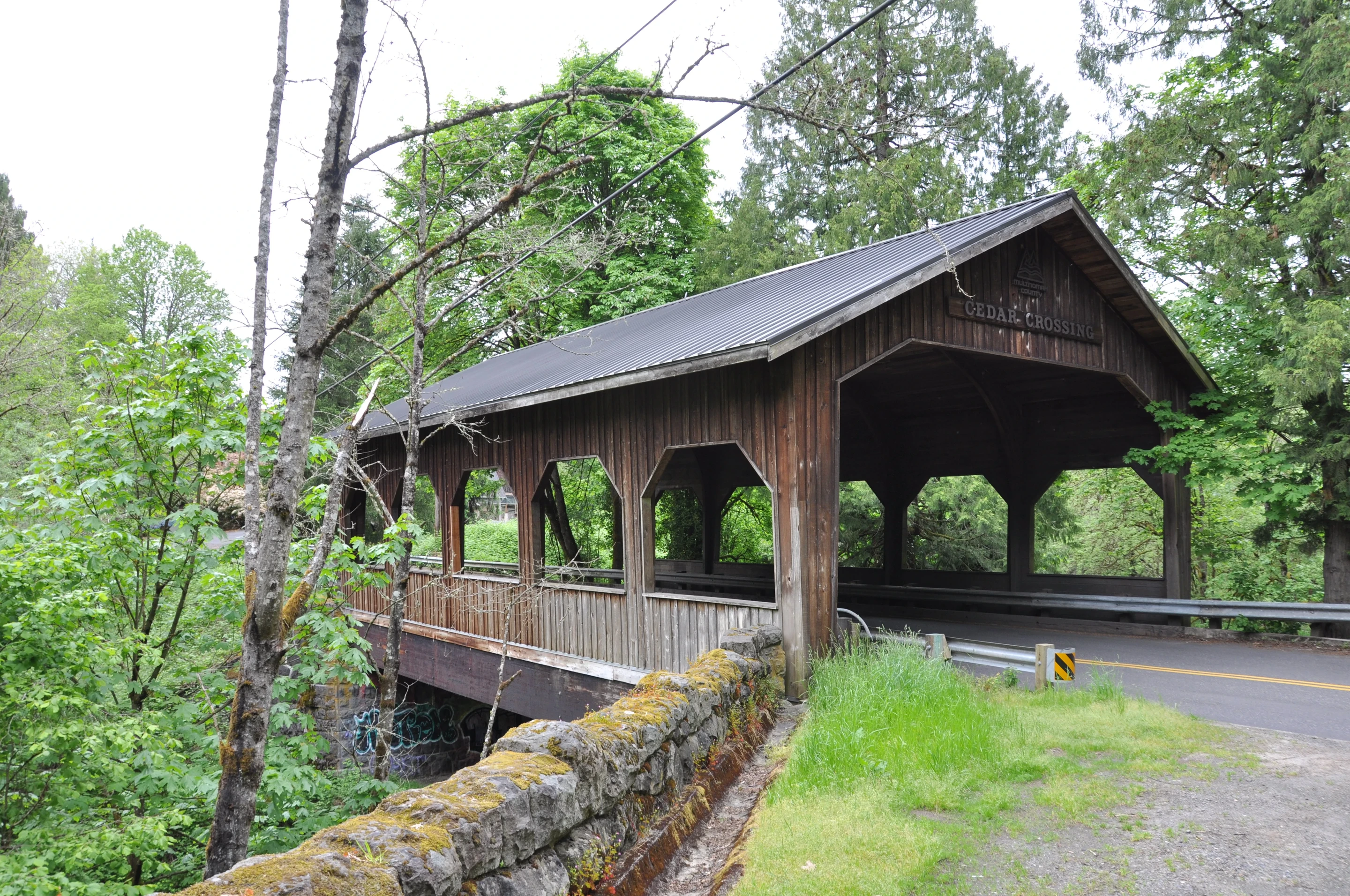Cedar Crossing Bridge — side elevation