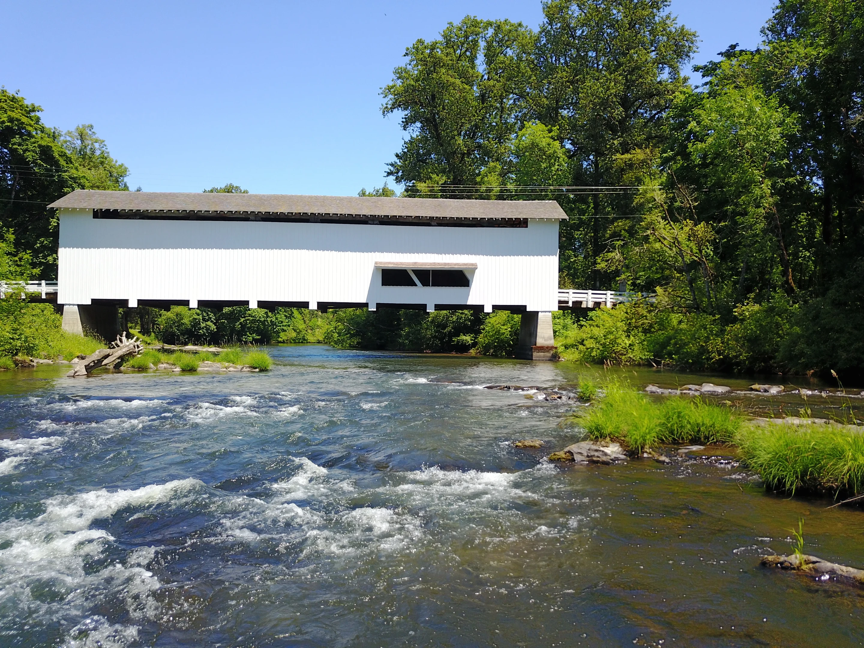 Pengra Bridge — aerial overview