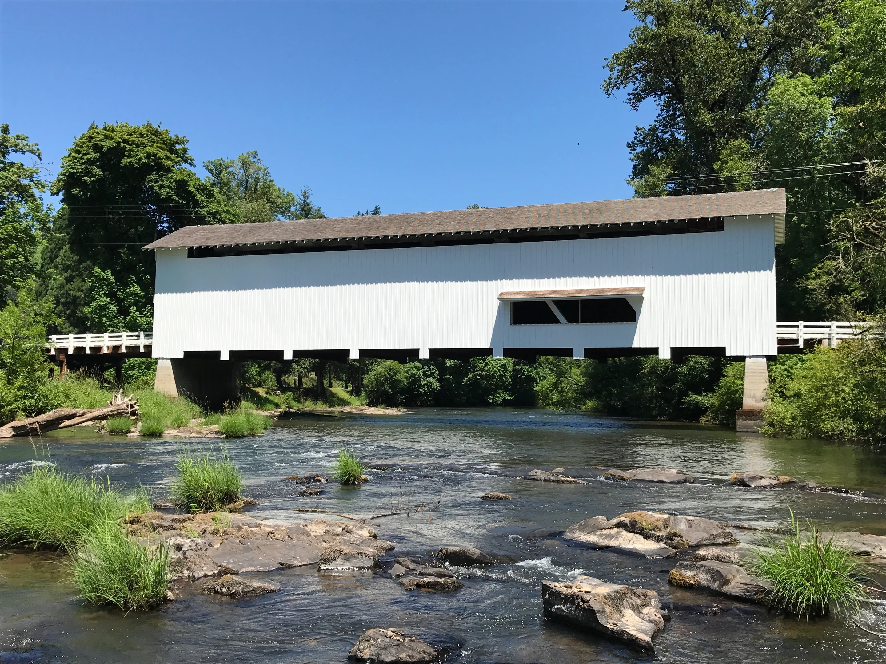 Pengra Bridge — three-quarter view