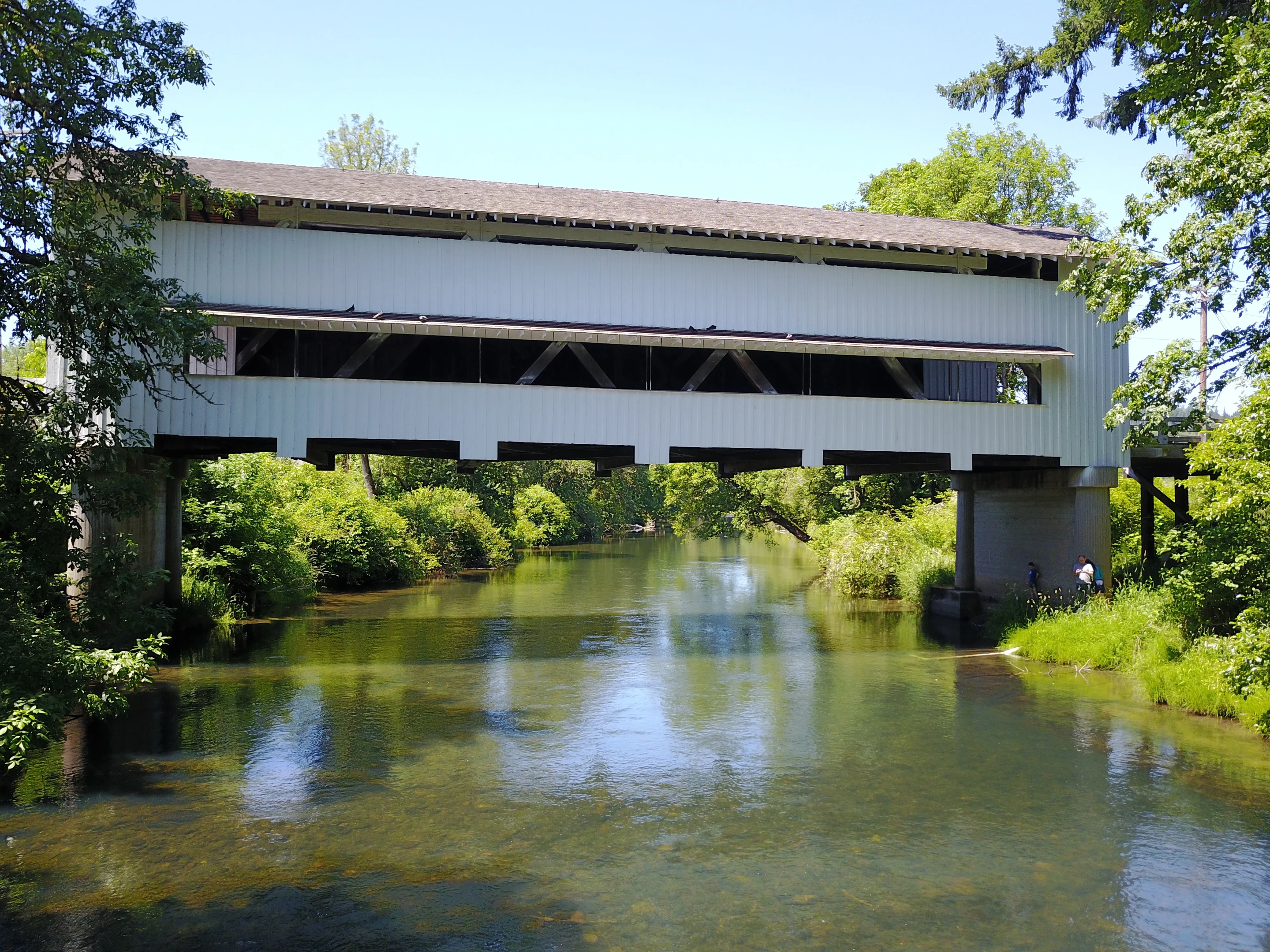Unity Bridge — aerial approach