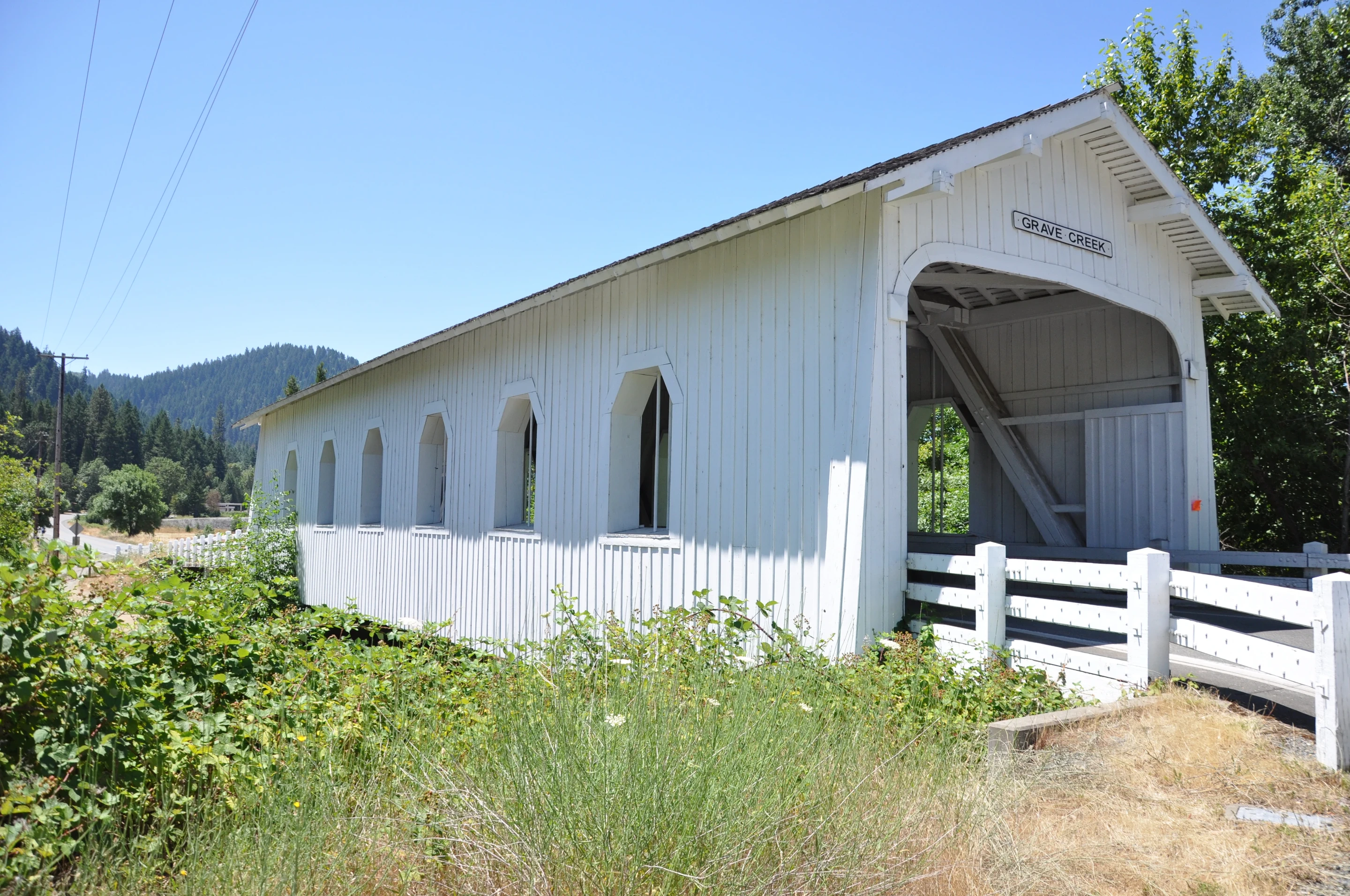 Grave Creek Bridge — side elevation