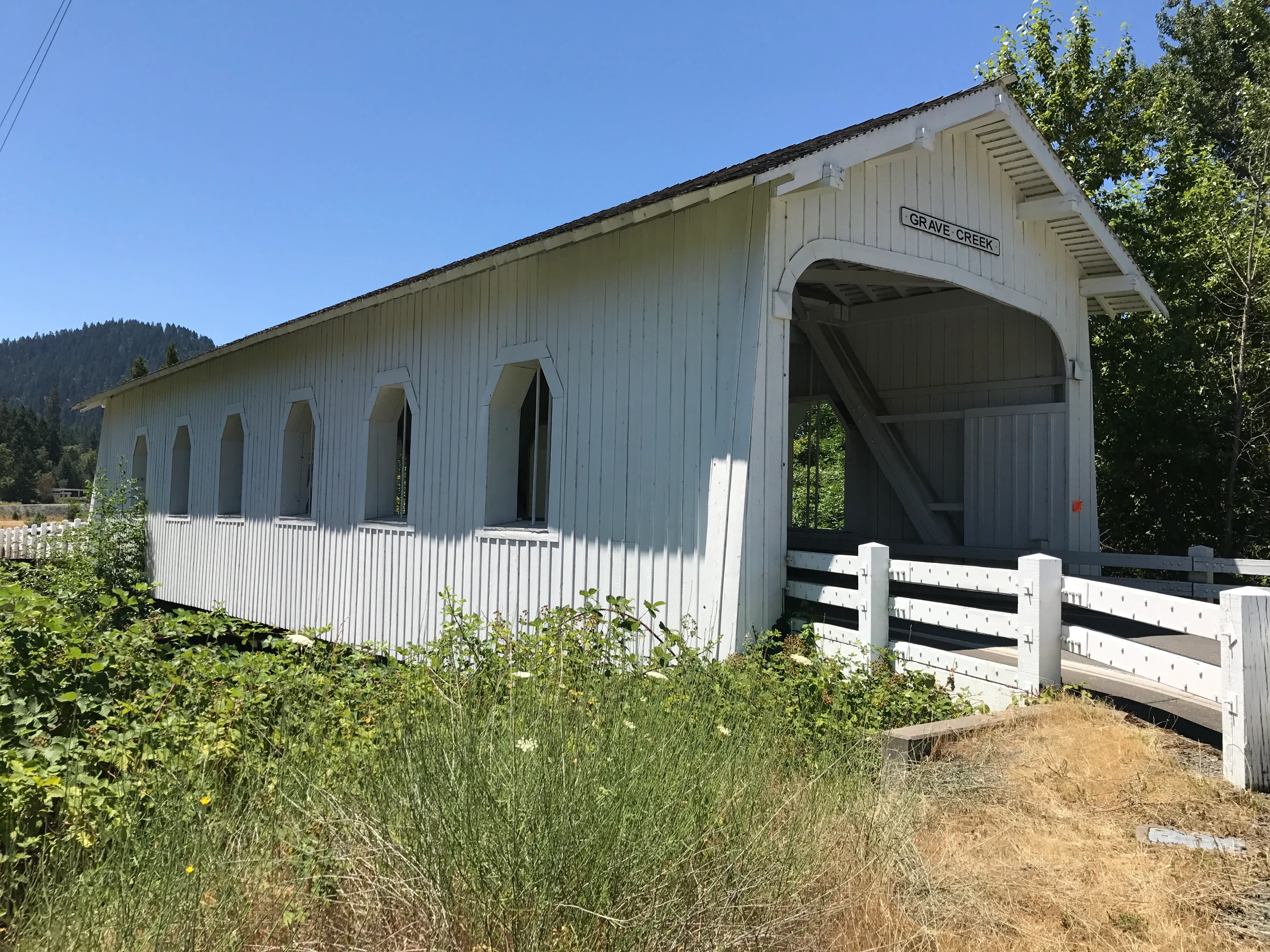 Grave Creek Bridge — portal entrance