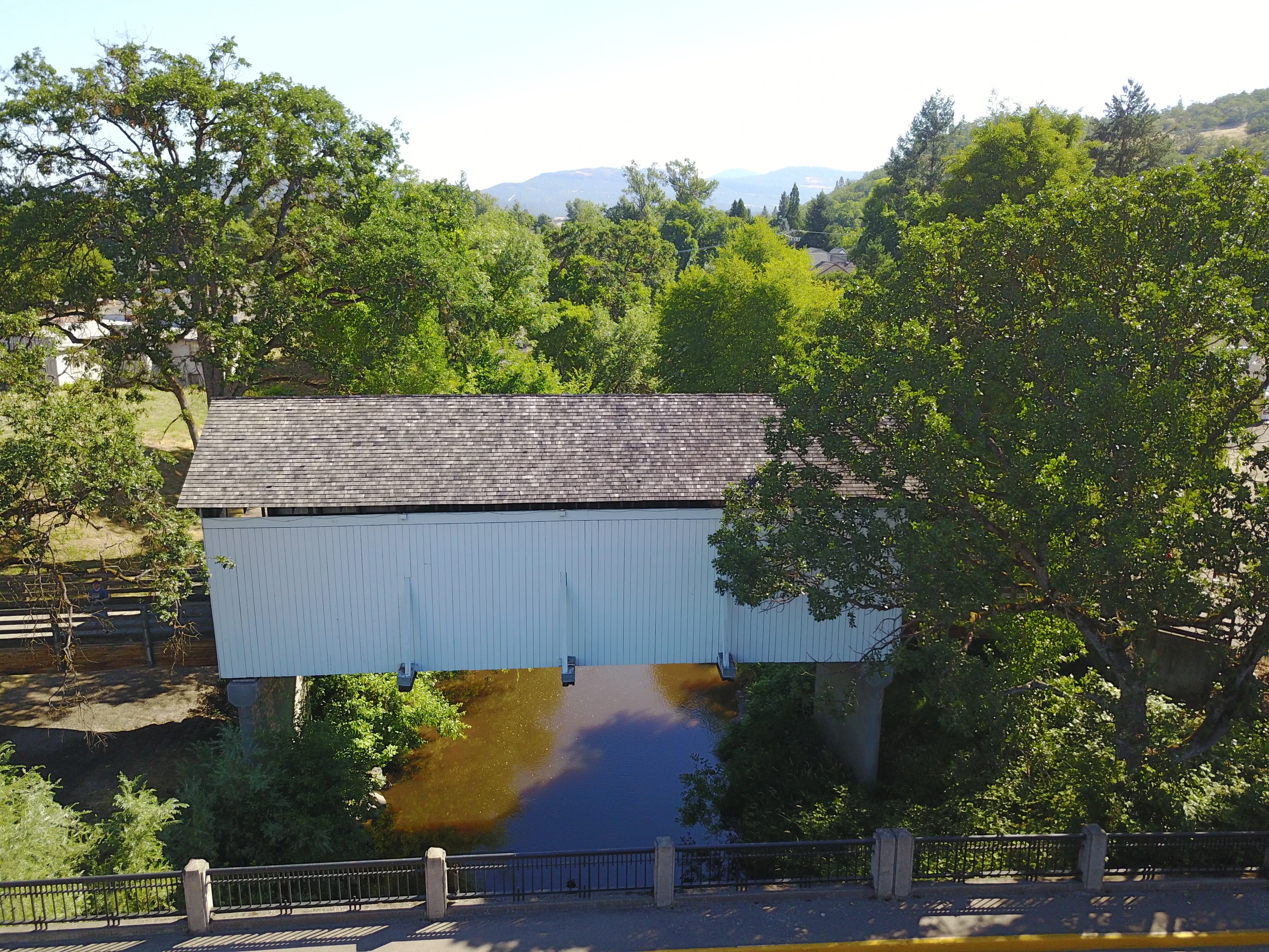 Antelope Creek Bridge — aerial view