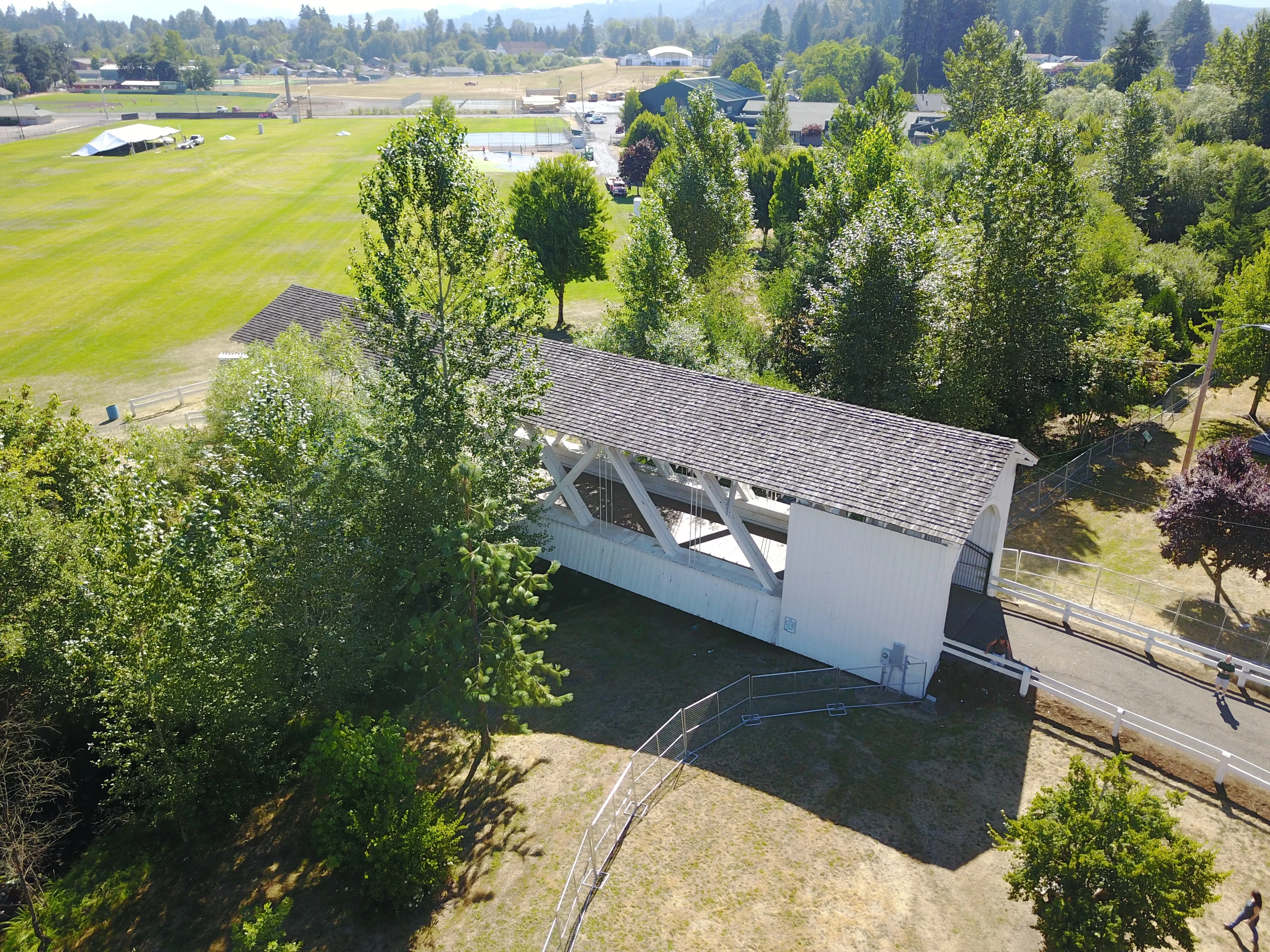 Weddle Bridge — aerial view
