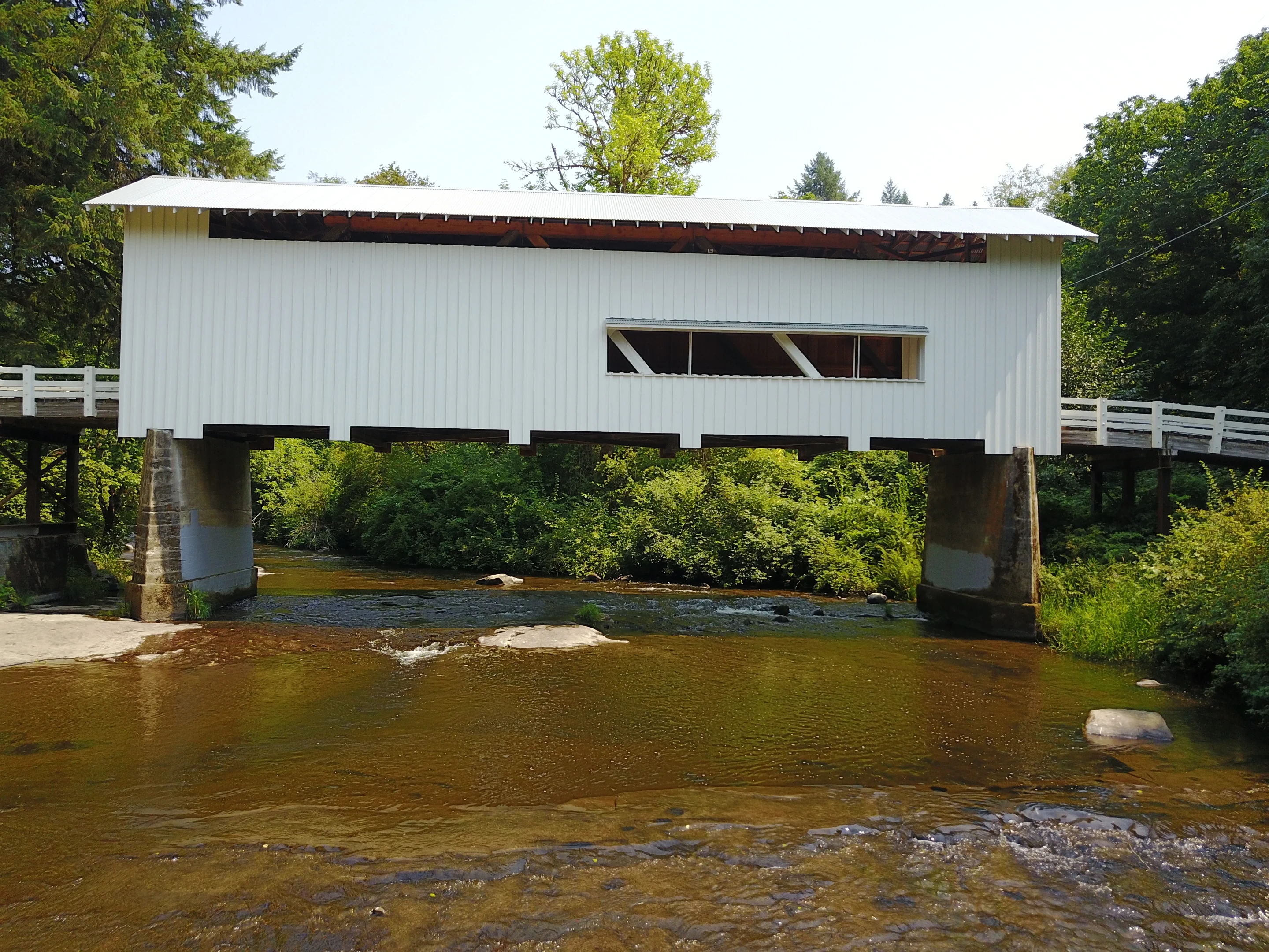 Wildcat Creek Bridge — aerial view