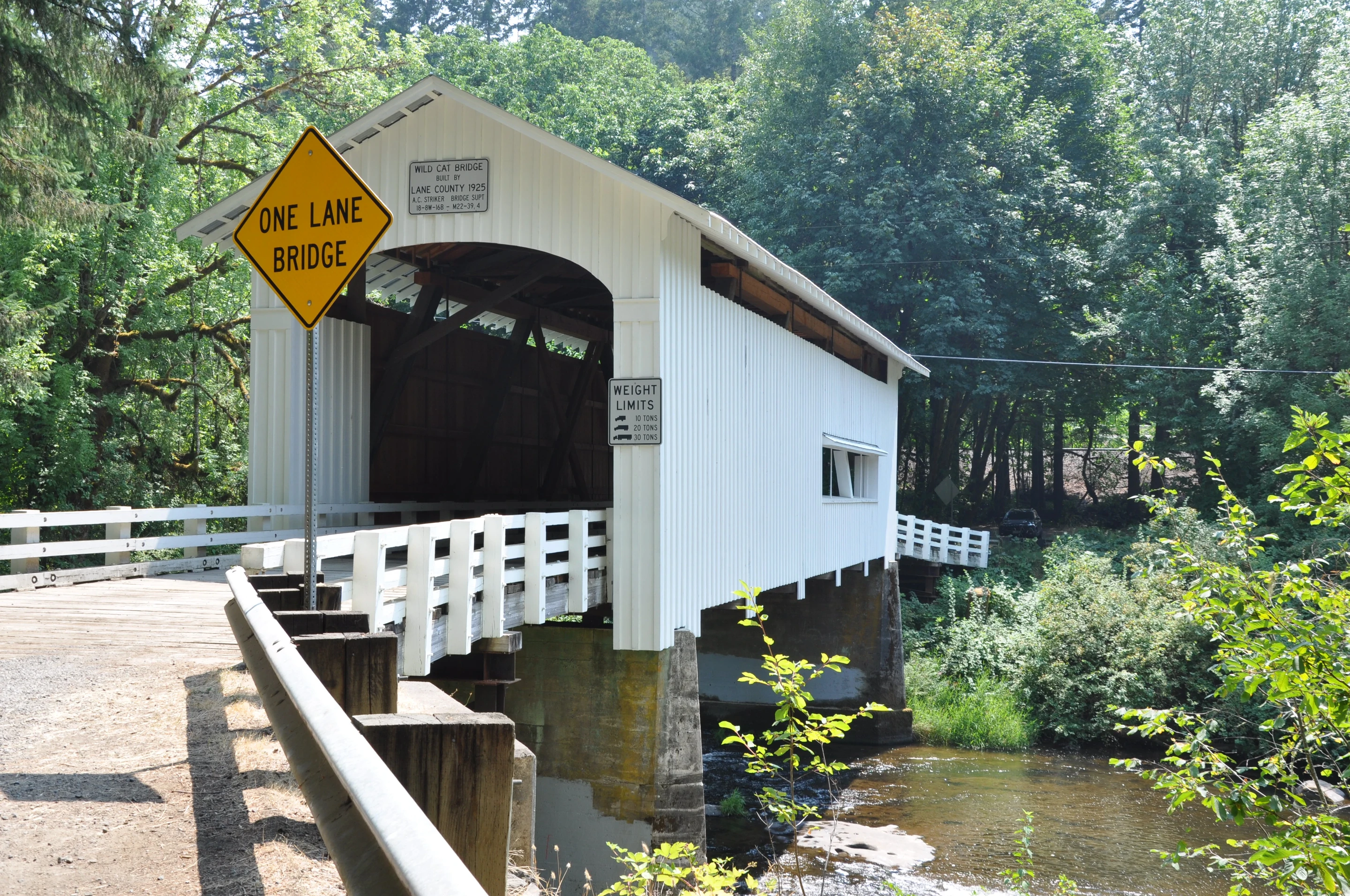 Wildcat Creek Bridge — downstream view
