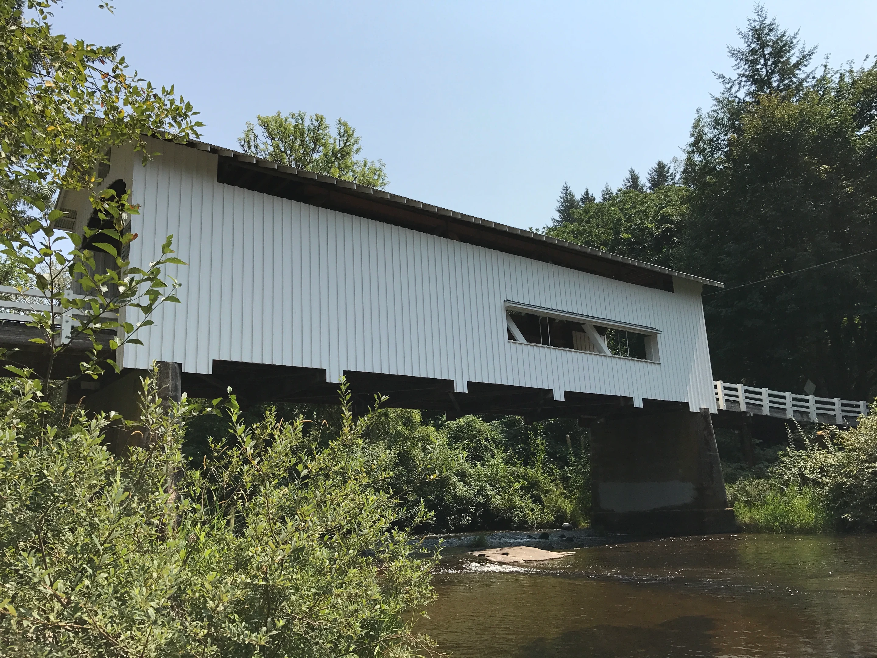 Wildcat Creek Bridge — three-quarter view