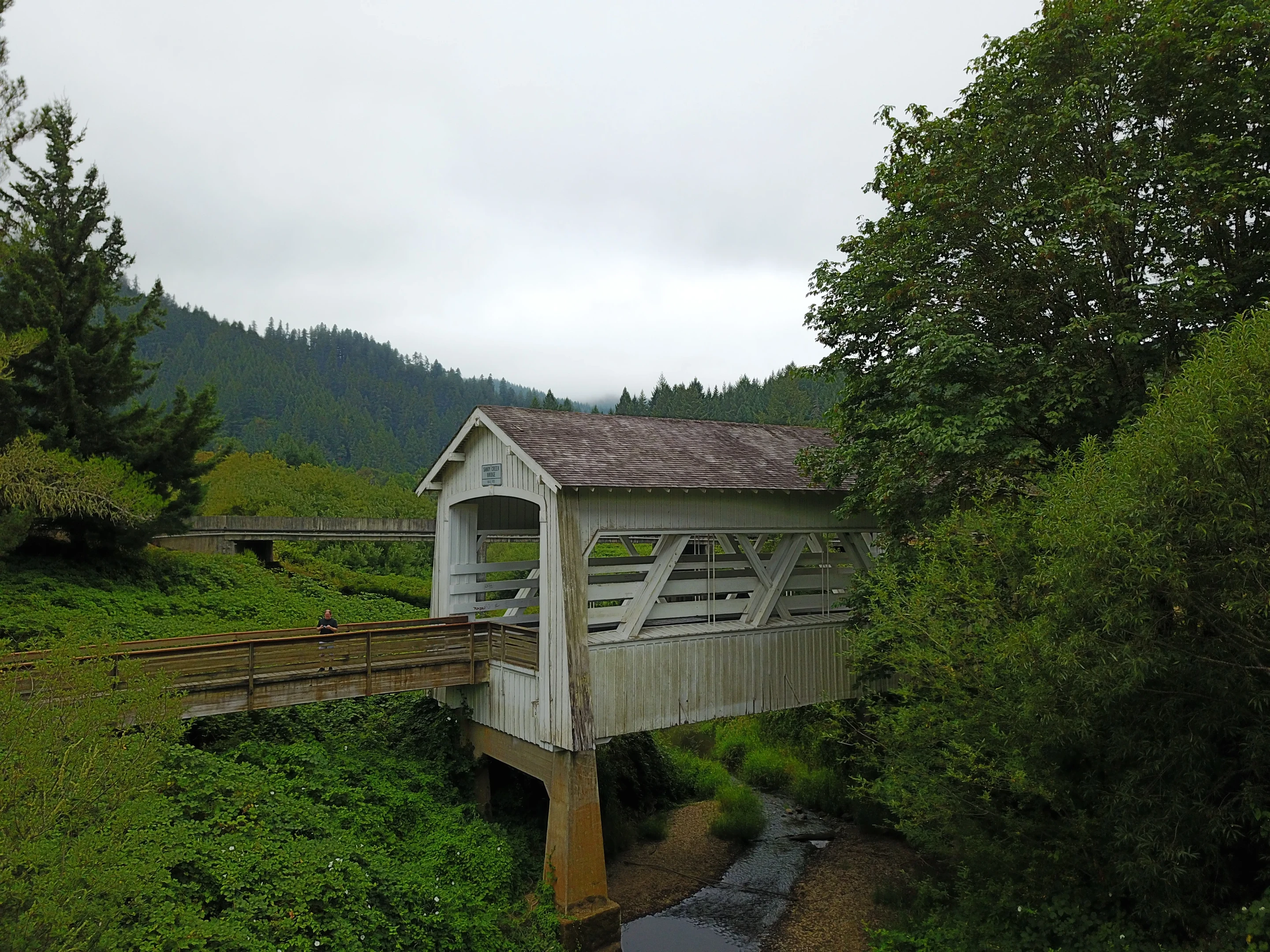 Sandy Creek Bridge — aerial view